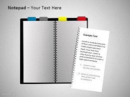 单页记事本图示