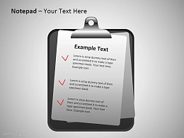 记事本与打卡表图示