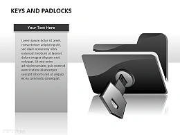 钥匙与挂锁图示