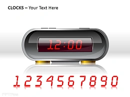 数字闹钟之红色警戒