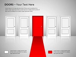 通往红色门图示