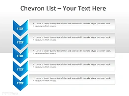 V型箭头列表说明 五部分