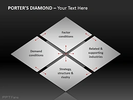 深邃灰波特钻石模型图示