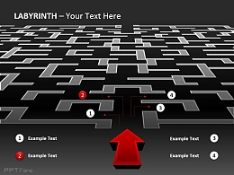 四向选择迷宫图示