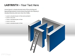 立体迷宫与梯子图示