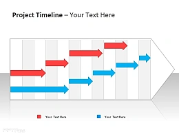 项目时间表与箭头图示 两个项目