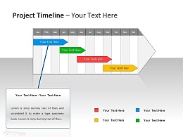 项目时间表与箭头标签 单项重点介绍