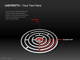 圆环迷宫路径图示