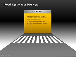 斑马线PPT模板免费下载