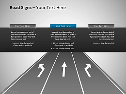 三车道分向行驶ppt素材下载