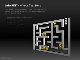 美元与斜立迷宫图示