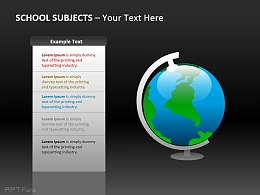 地球仪Powerpoint模板下载