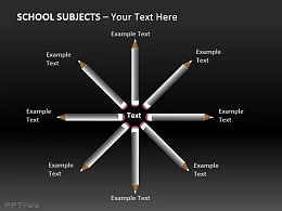 艺术铅笔PPT模板下载