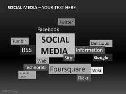 创意标签云PPT素材下载