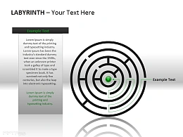平面迷宫路线图示