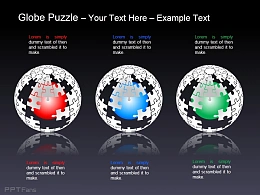 立体3D地球拼图 漏出地核