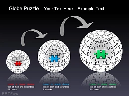 地球谜题之递进拼图说明