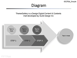 箭头递进图示PPT元素下载