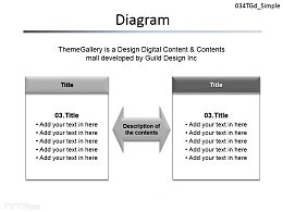 两部分便签图示PPT模板下载