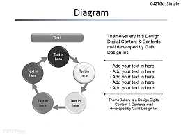 六部分循环图示PPT素材下载