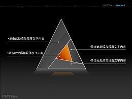 独特内嵌三角形PPT素材下载