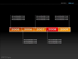 2005-2009年份说明PPT素材下载
