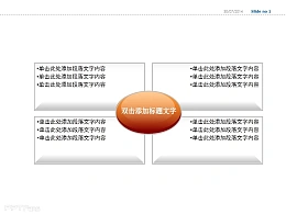椭圆四部分说明PPT模板下载