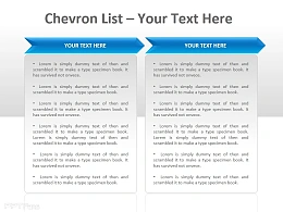 Chevron公司列表两部分PPT模板下载
