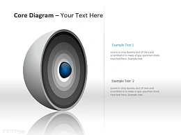 层层分解核心图PPT模板下载