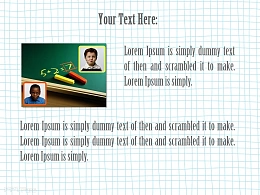 儿童学习插图小清新背景PPT模板下载