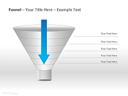 特别白色漏斗插图PPT素材下载