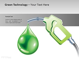 綠色技術之環保石油PPT素材下載