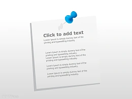 图钉纸张PPT模板下载