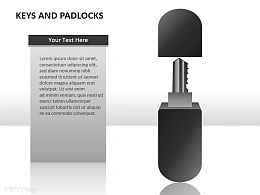 钥匙和锁PPT模板下载