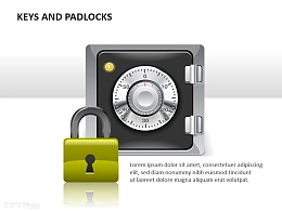 锁和保险箱PPT模板下载
