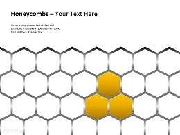 密集蜂窝PPT模板下载
