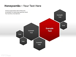 蜂窝六边形PPT模板下载