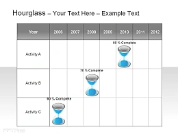 百分比递增沙漏PPT素材下载