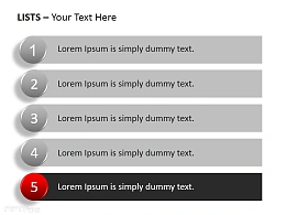 五部分目录名单PPT模板下载