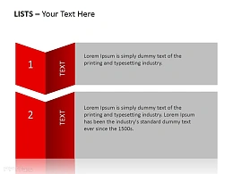 红色立体目录名单PPT模板下载