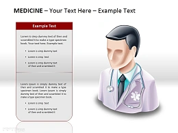 医生肖像PPT模板下载