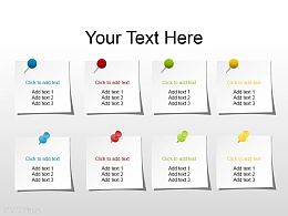 多色彩便签PPT模板免费下载
