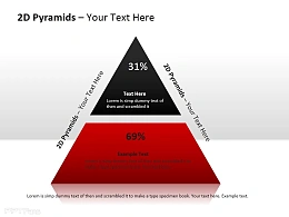 2D金字塔PPT模板下载