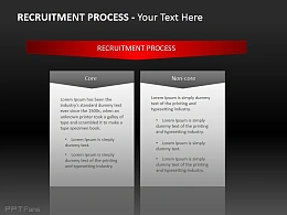 招聘流程两文本PPT模板下载