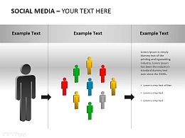 社交媒体之传播PPT模板下载