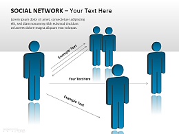 社交网络之联系PPT模板下载
