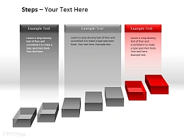 空中阶梯图示PPT模板下载