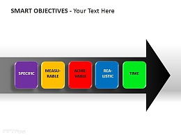 SMART原则五要素图PPT模板下载