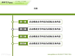 地图样式的PPT目录页模板下载