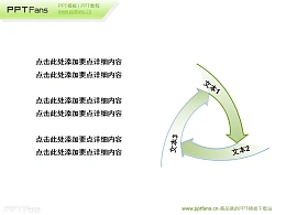 三个循环箭头PPT素材下载
